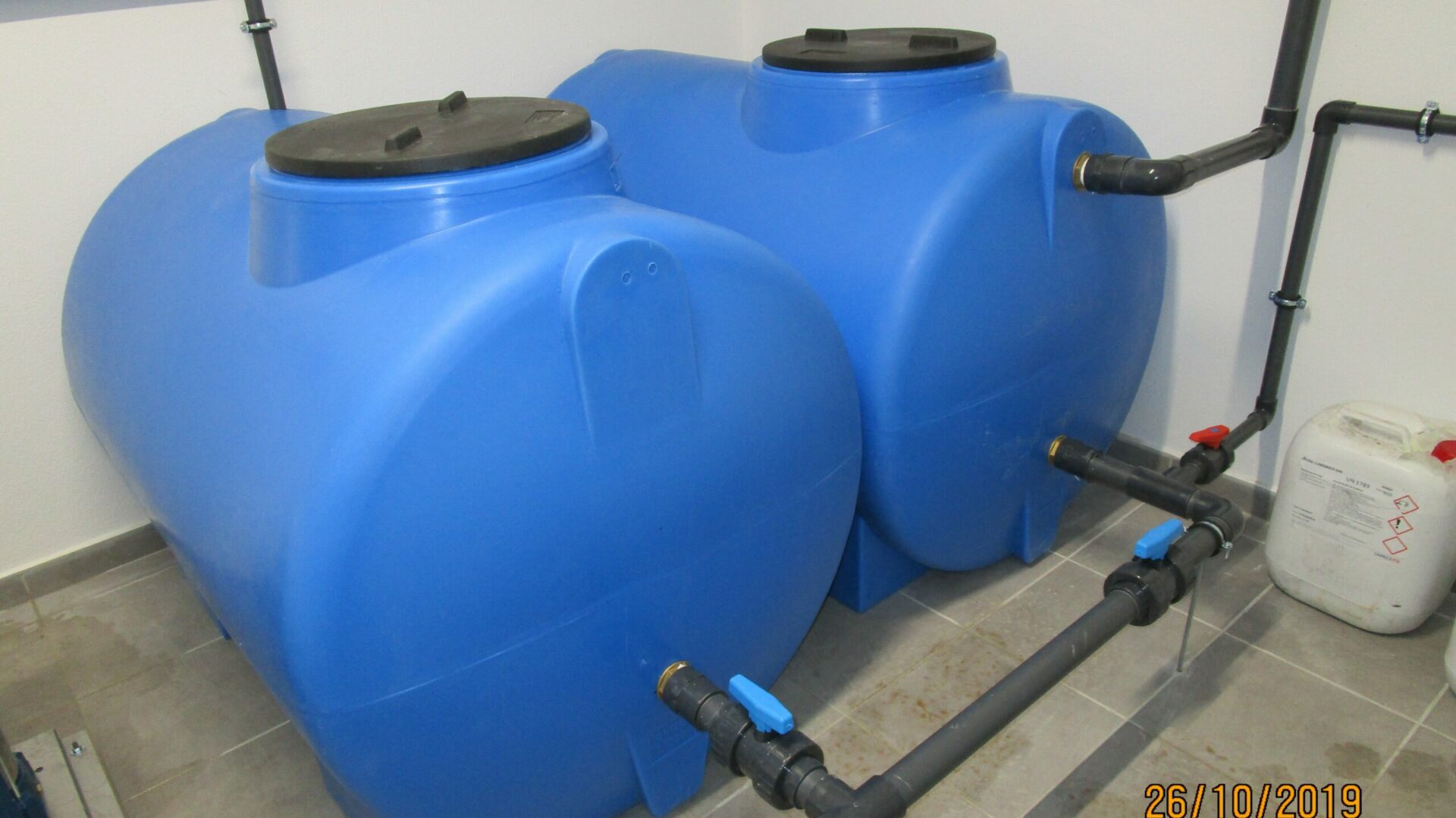 Instalação de equipamentos cisternas